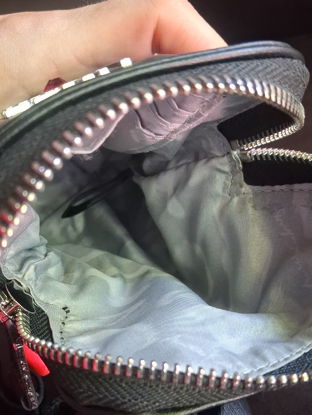 Aimee Krestenberg "Just Saying" Crossbody Stadium Bag In Black Starlight - Picture 12 of 16